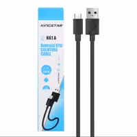 کابل شارژ پاوربانک اندروید KingStar مدل K61A-مشکی کد1897