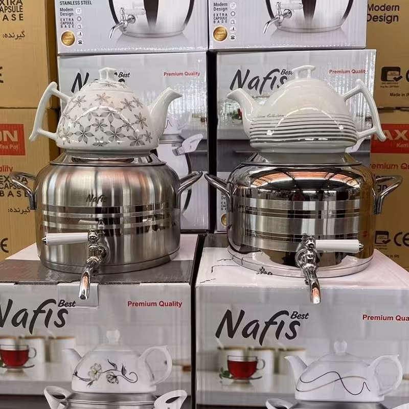 ست کتری و قوری-کتری قوری -کتری و قوری -کتری استیل -کتری قوری استیل