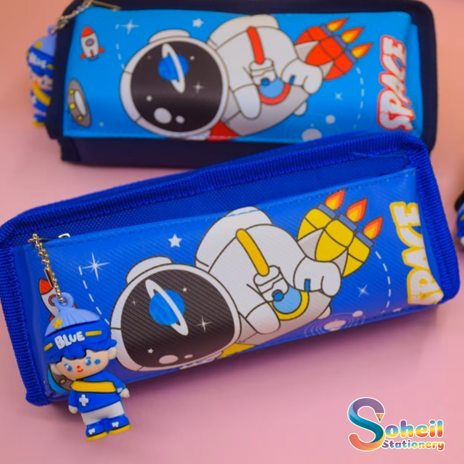 جامدادی دو زیپ فضانورد