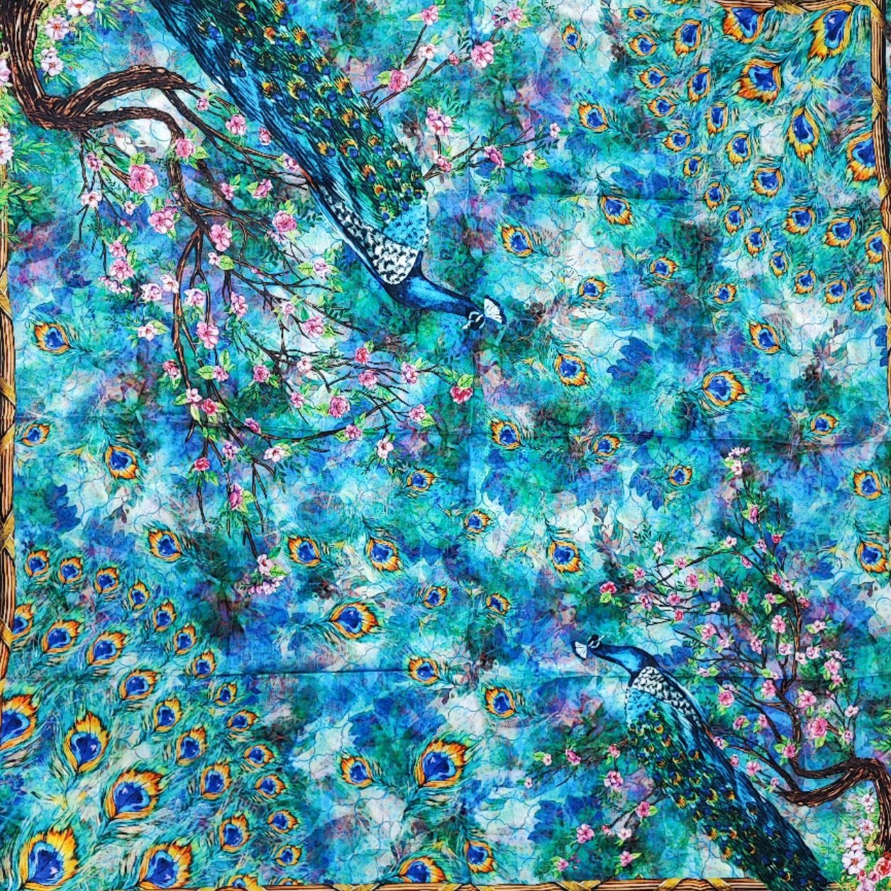 روسری طاووسی
