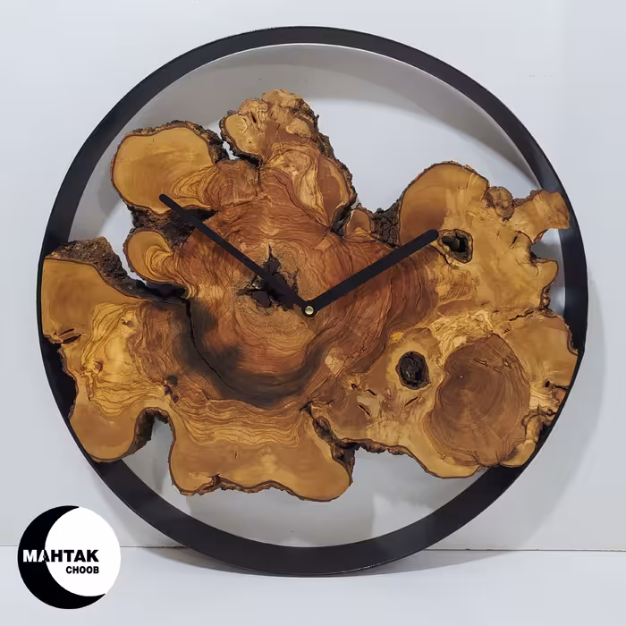 ساعت دیواری چوب زیتون