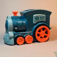 قطار دومینو چین چراغ دار صدادار  60 عدد دومینو 