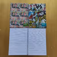 دفتر زبان 50 برگ برند نور سیمی جلد طلقی