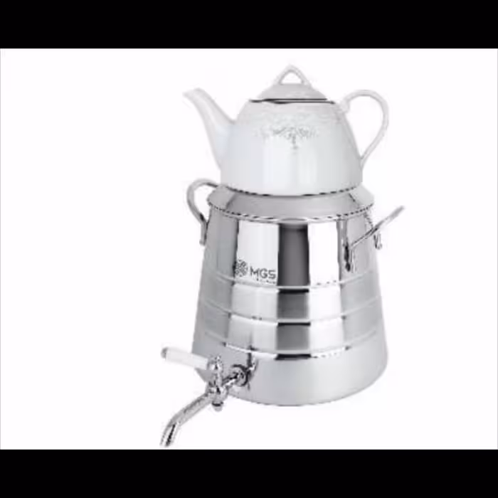 کتری و قوری طرح هرمی 6 لیتر برند MGS کد 5104