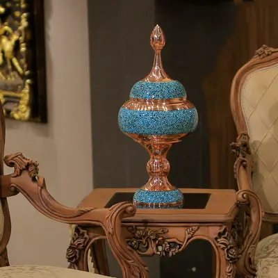شکلات خوری فیروزه کوبی 65 سانتی بزرگ فیروزه کوبی نیشابور صنایع دستی سایروس 