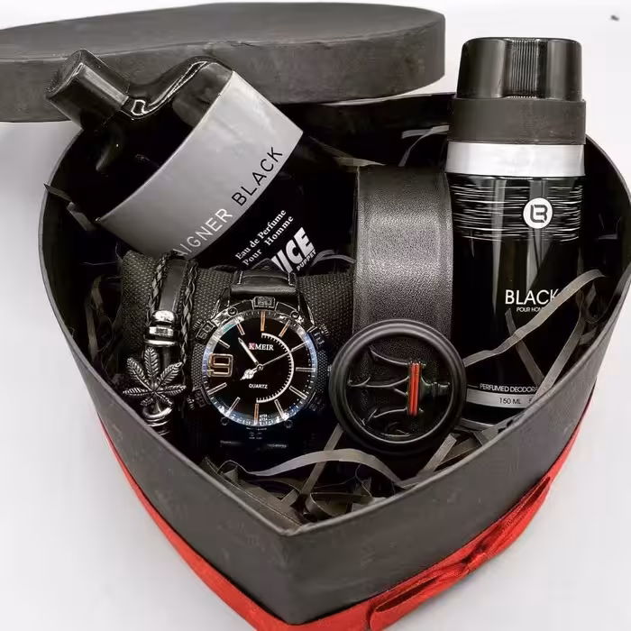 باکس ساعت و کمربند کادوی ولنتاین باکس ساعت و دستبند باکس هدیه پک هدیه پک ساعت و کمربند ست ساعت و کمربند شیک