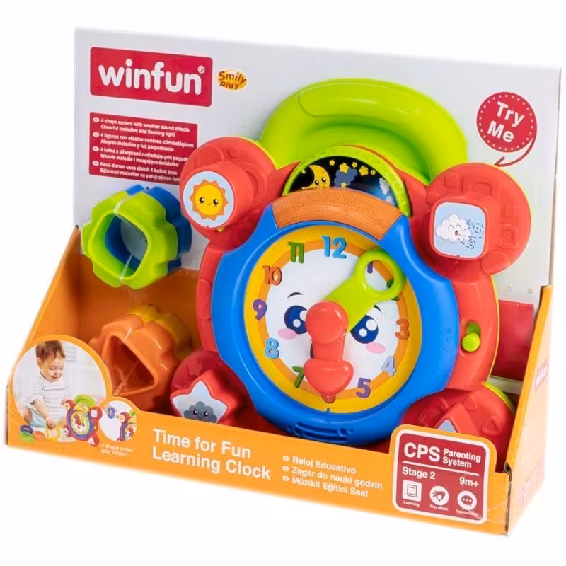 اسباب بازی ساعت موزیکال آموزشی winfun مدل 000675