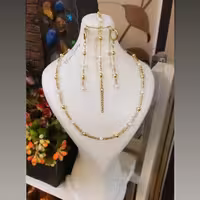 سرویس مروارید و گوی طلایی ترکیبی استیل رنگ ثابت تضمینی ضدحساسیت