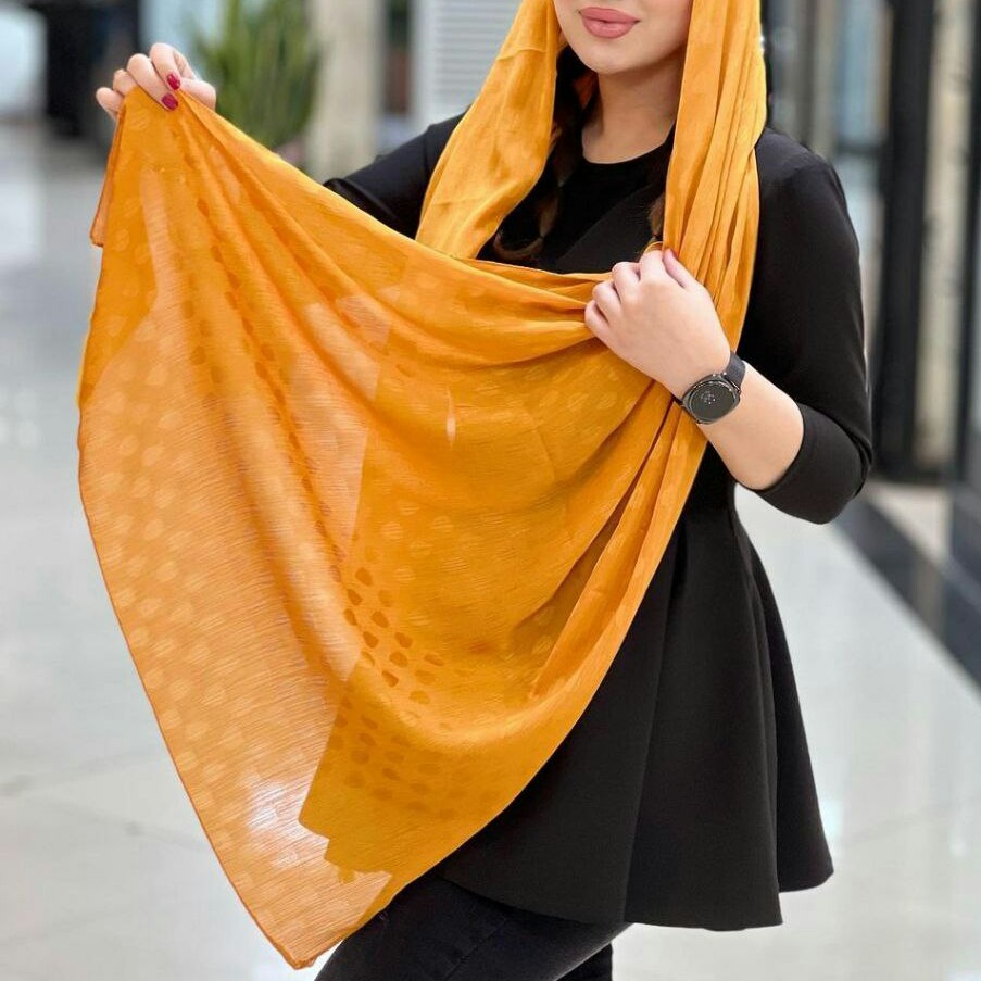 شال پفکی طرح مربعی
