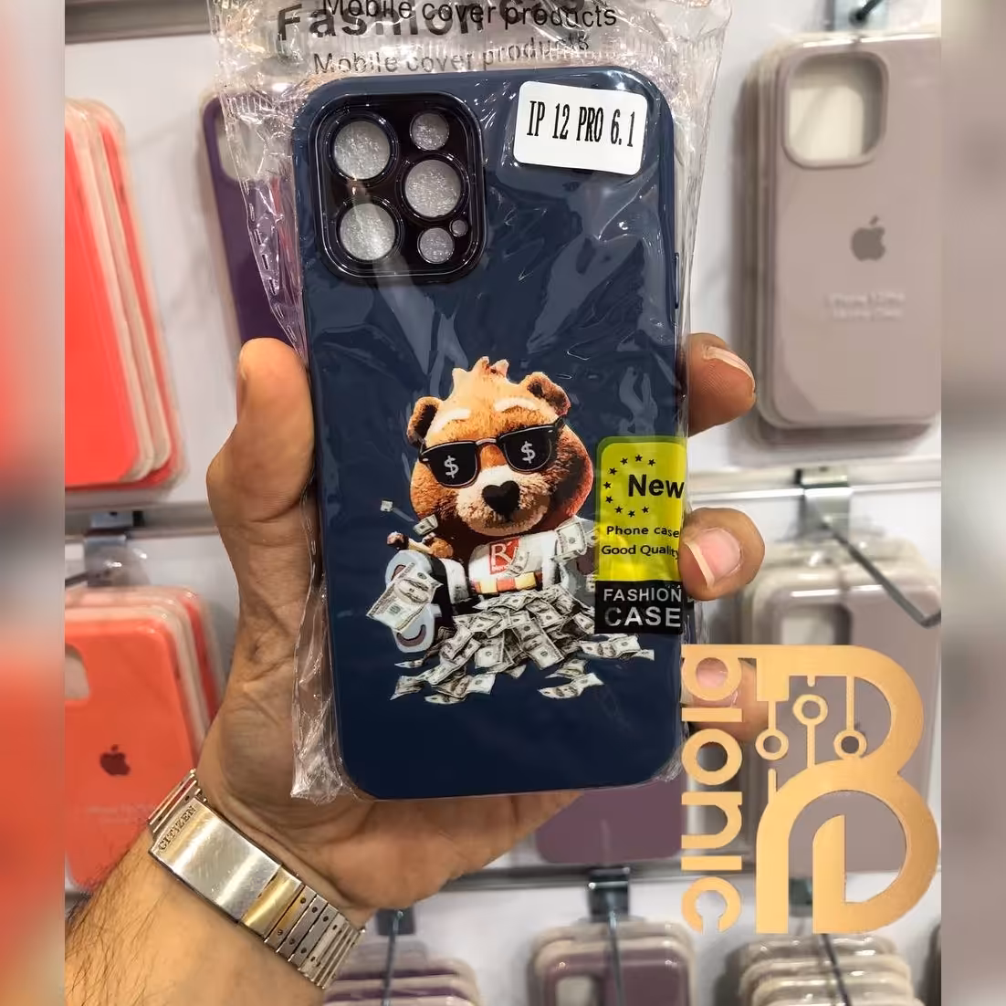 گاردایفون 12 پرو طرح دار iphone 12pro محافظ لنز دار