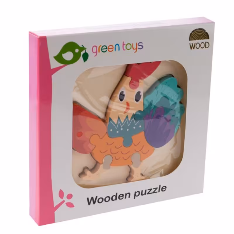 پازل چوبی جاگذاری طرح خروس کد 1626