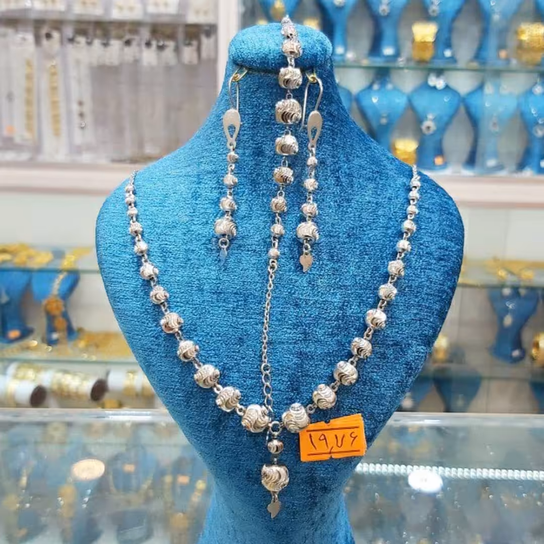 سرویس کاکلی نقره،فوق العاده ظریف،خوش پوش و پرفروش باوزن19.36گرم