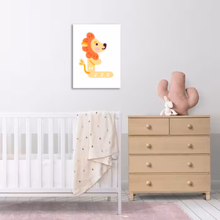 تابلو شاسی اتاق کودک طرح L در سایز 9 در 12 سانتیمتر