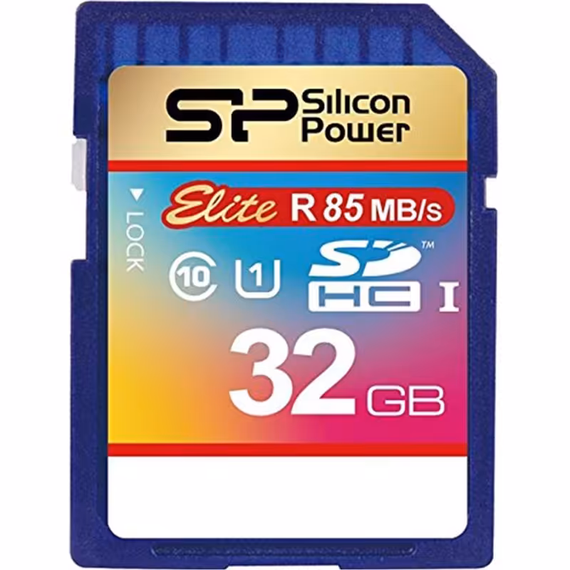 کارت حافظه SDHC سیلیکون پاور مدل Elite کلاس 10 استاندارد UHS-I U1 سرعت 85MBps ظرفیت 32 گیگابایت