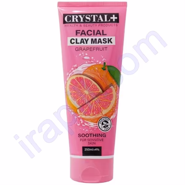 ماسک صورت پوست حساس کریستال پلاس حاوی عصاره گریپ فوروت 250 میلی لیتر