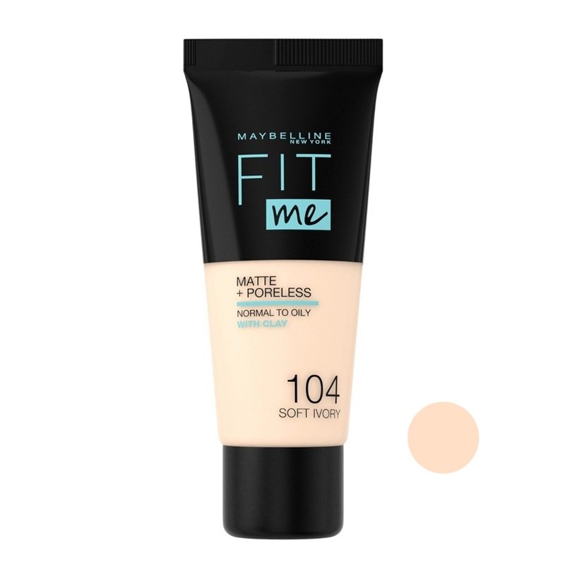 میبلین کرم پودر Fit me شماره 104