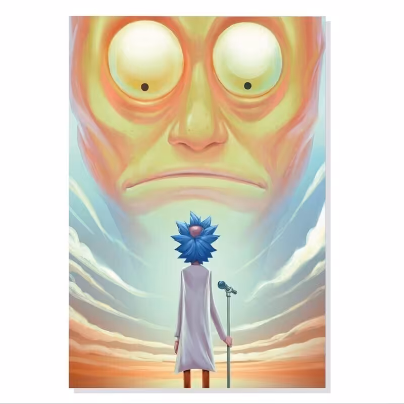 تابلو شاسی طرح انیمیشن ریک و مورتی مدل M0461