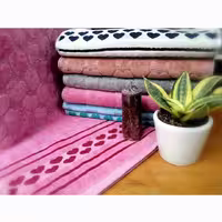 حوله نیمه حمام گلزار طرح قلب