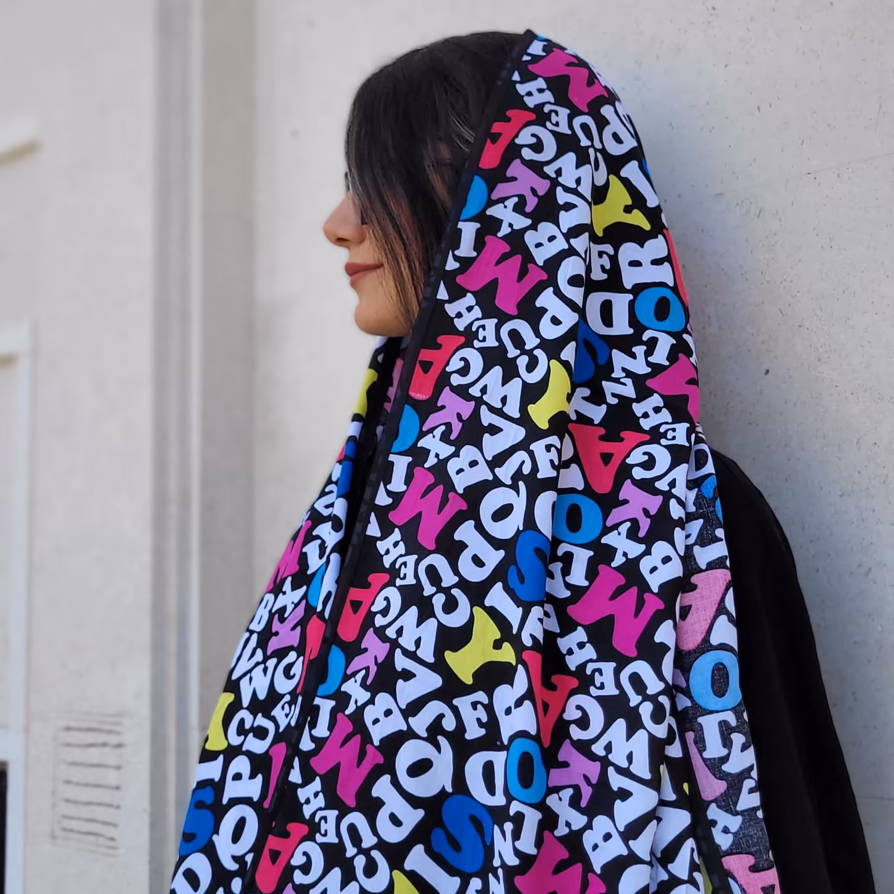 شال فانتزی رنگی