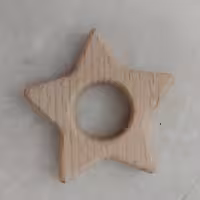 دندانگیر نوزادی چوبی طرح ستاره تک عددی