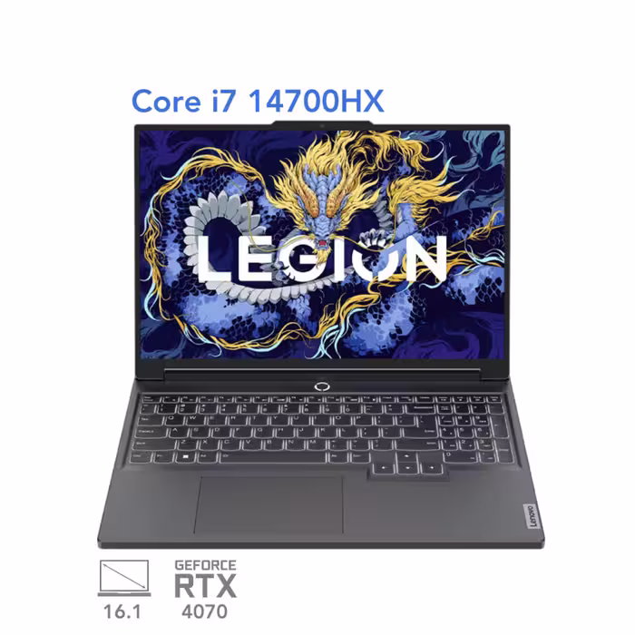 لپ تاپ گیمینگ لنوو Legion 5 Slim Y7000P مدل 2024 با صفحه نمایش 2.5K 165Hz