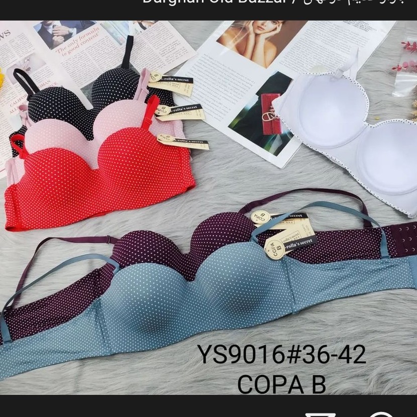 سوتین اسفنجی خال خالی 