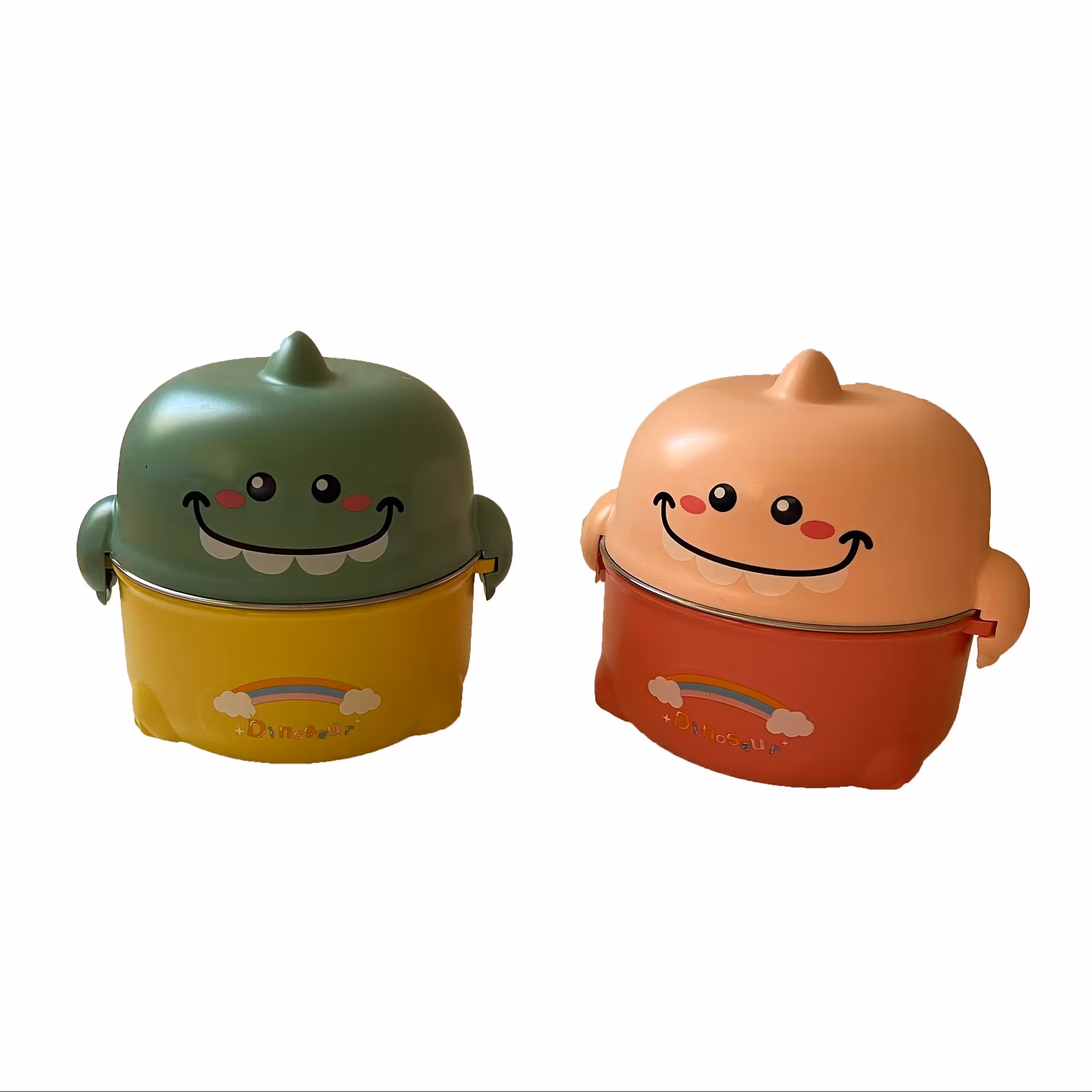 ظرف غذای داخل استیل مدل دایناسور گنجایش 500 میلی لیتر