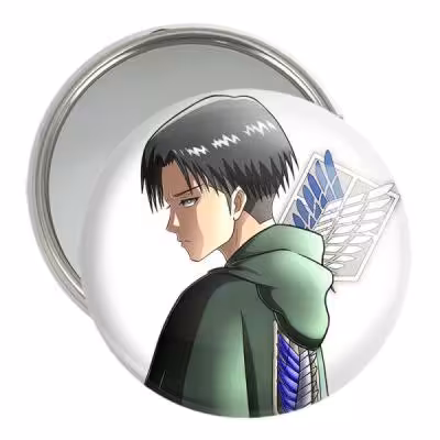 آینه جیبی خندالو مدل لیوای انیمه اتک آن تایتان Attack on Titan کد 18547