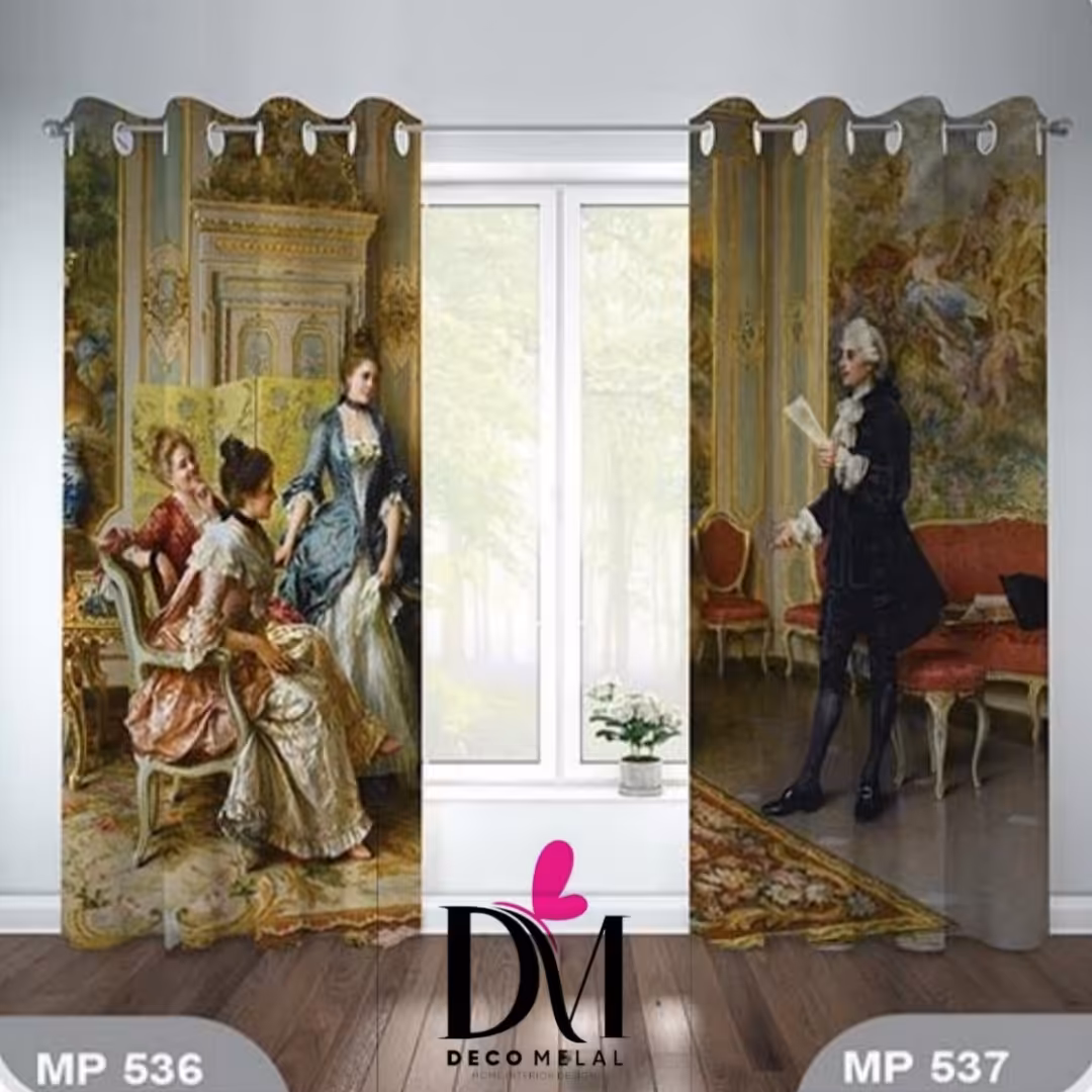 پرده  مخمل چاپی درجه یک   کد  MP-573   در  MP-536 