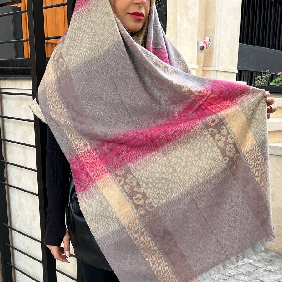 شال موهر طیفی پلنگی1 کد51168