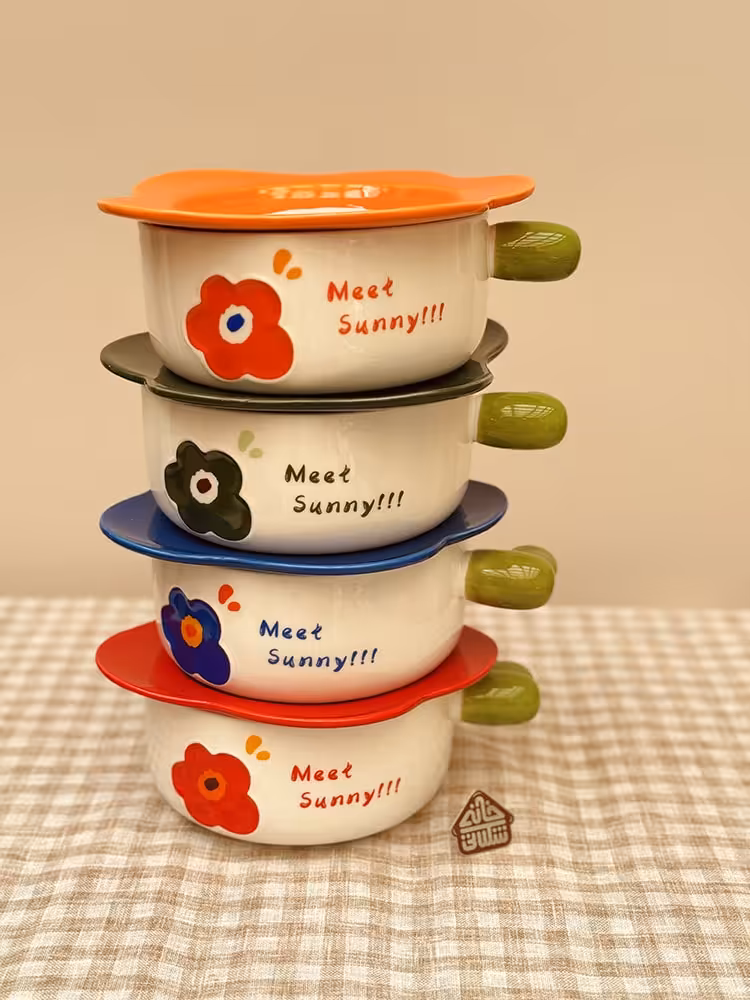 سوپ خوری طرح گل بشقاب دار کد001853