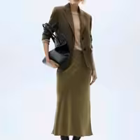 دامن ساتن منگو