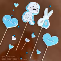 پک چهار تایی کوکی دکوراتیو  (رویال آیسینگ) طرح ختنه سورون