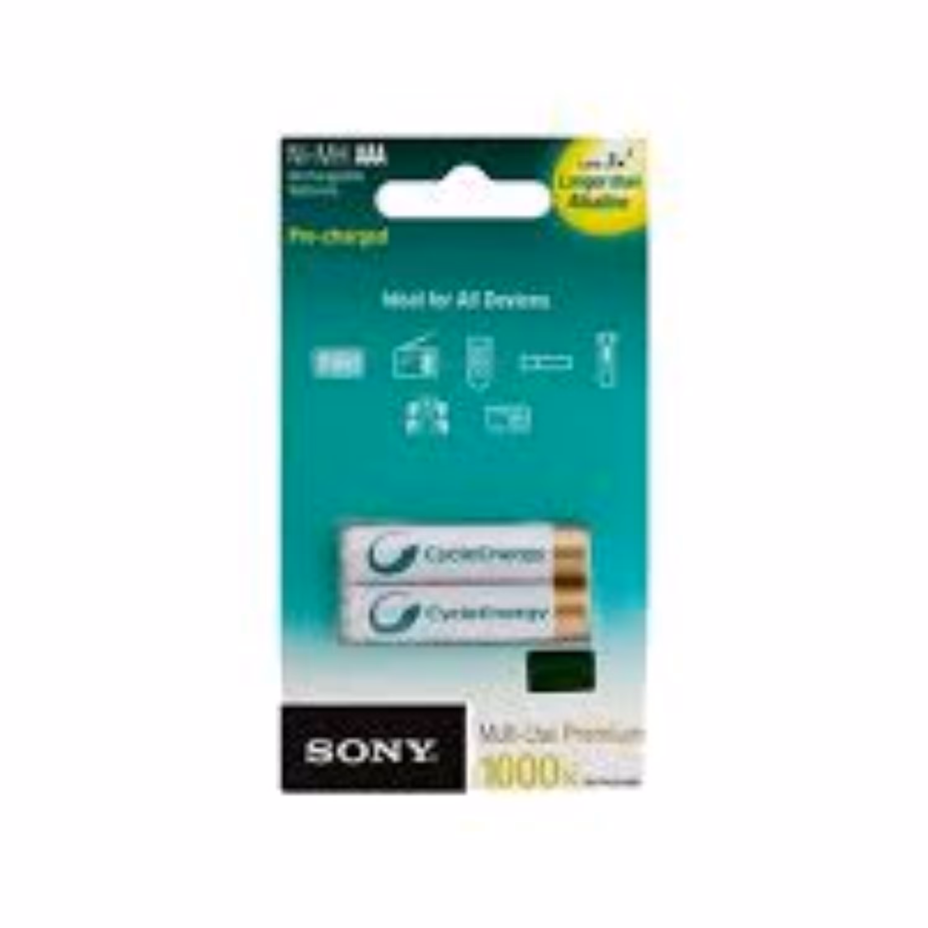باتری نیم قلمی شارژی 1600 میلی آمپر سونی (NH-AAA-B2KN)SONY 
