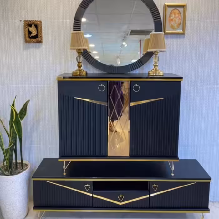 ست میز TV با کنسول اینه کار ضمانتی  111ط،