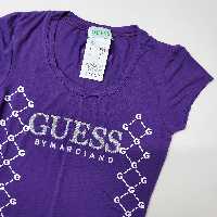 تیشرت نخ پنبه زنانه طرح guess سایز اسمال
