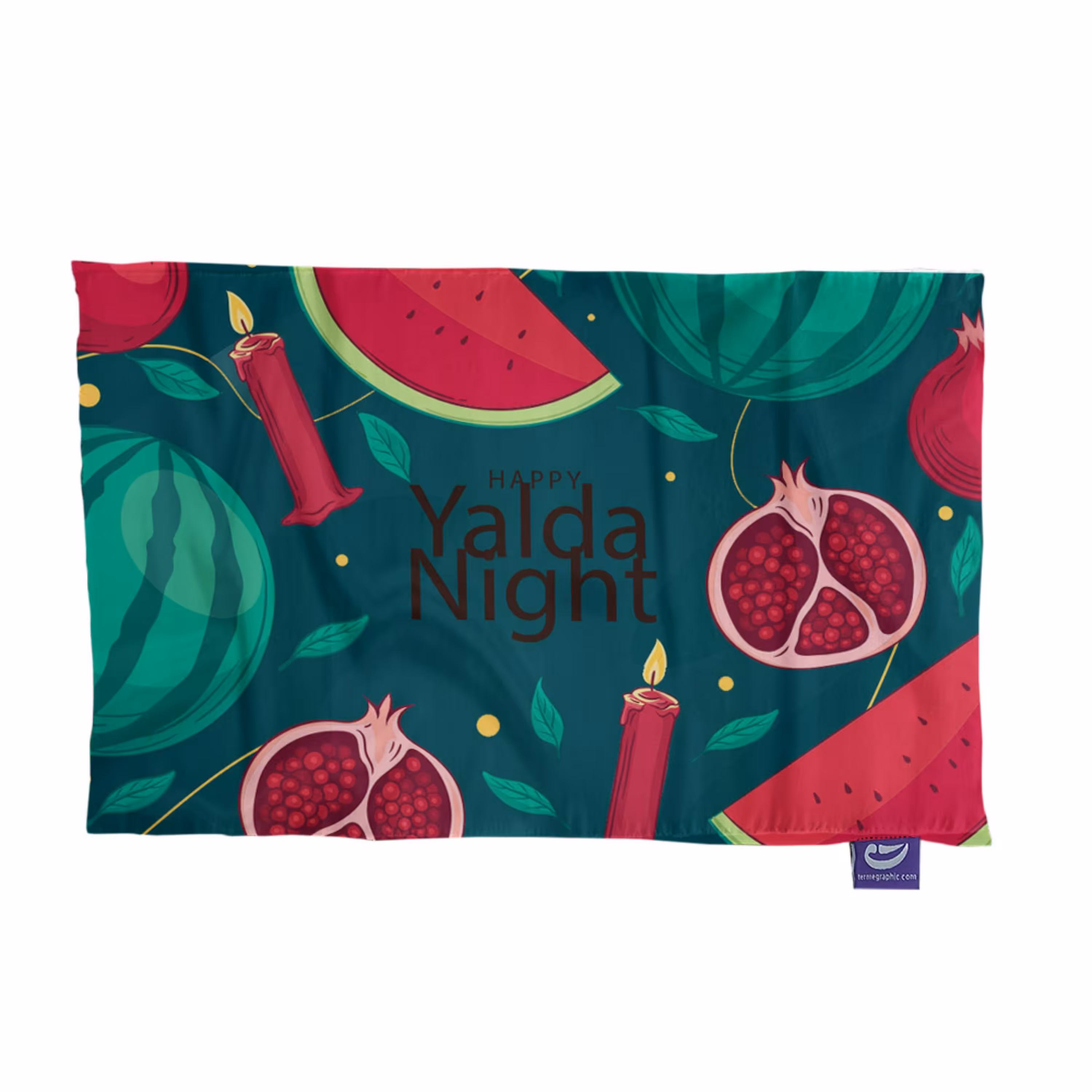 پارچه کادویی ترمه طراحان ایده مدل تم یلدا(happy yalda night) کد cfp1744