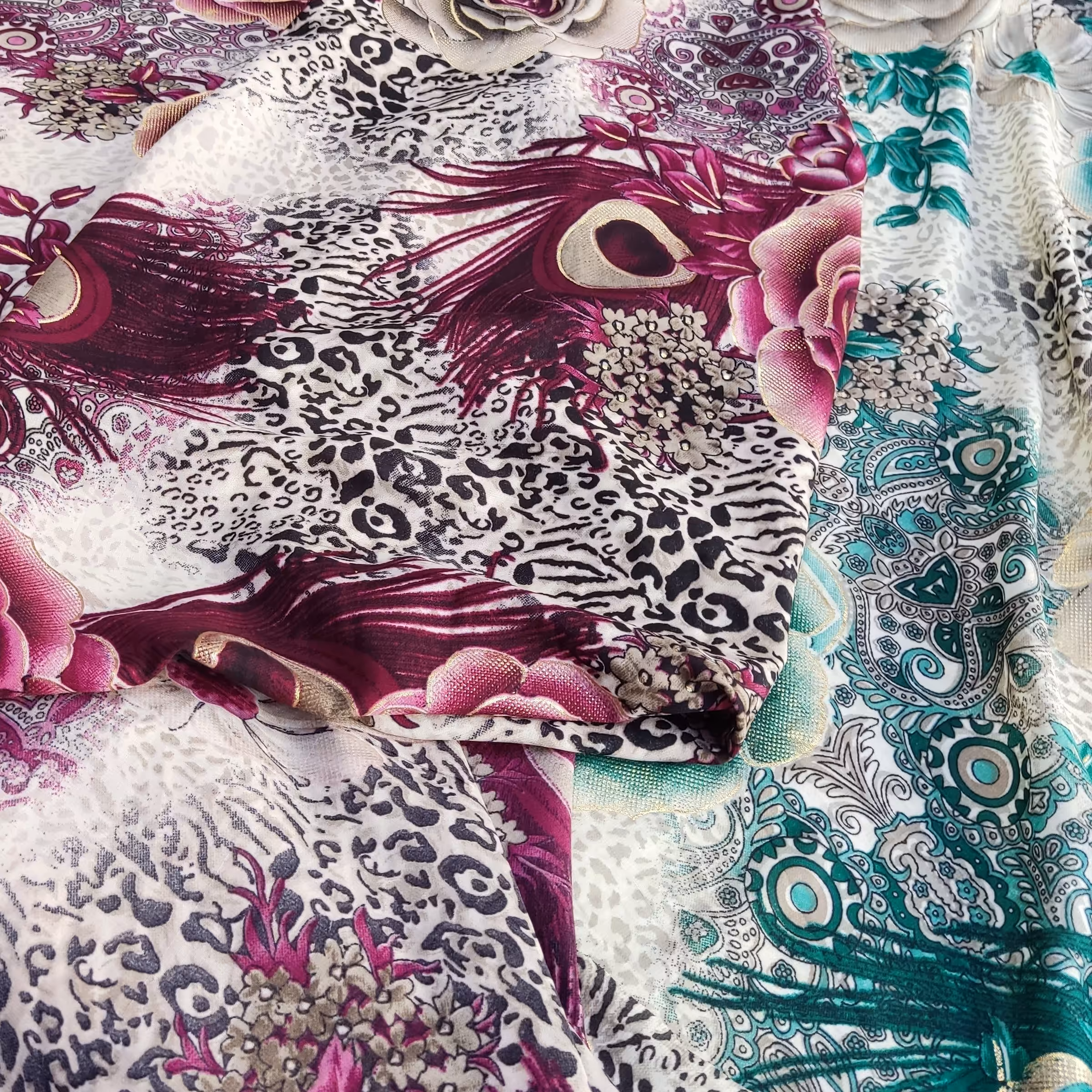 پارچه چادر رنگی.اندونزی.عرض 140