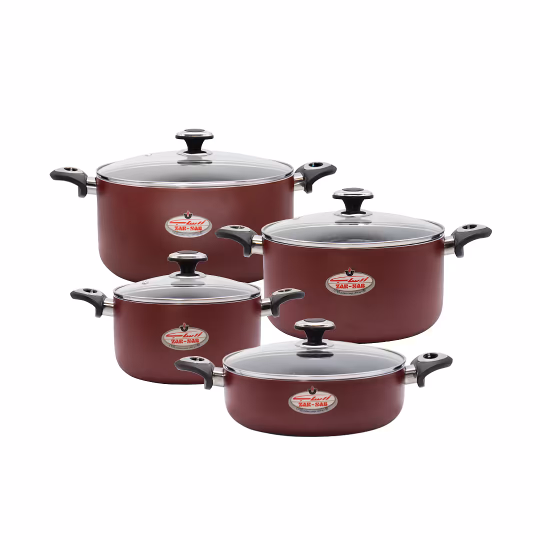 سرویس 8 پارچه مدل گرانیتا زرشکی زرساب | خانه سام