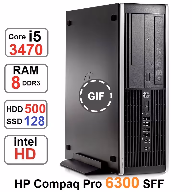 مینی کیس HP Compaq 6300 SFF Core i5 3470 رم8و128