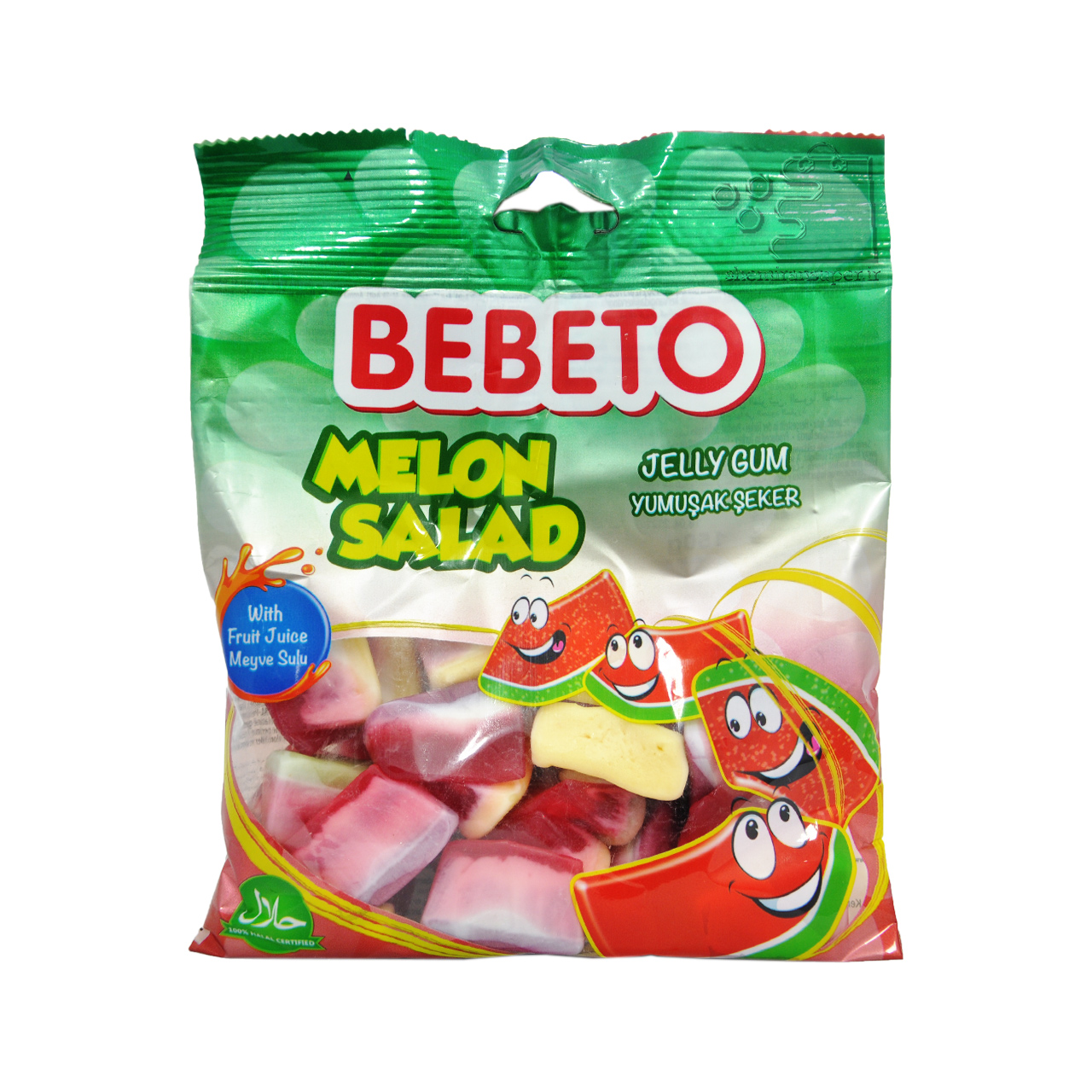 پاستیل ملون سالاد ( هندوانه طالبی ) 150 گرم ببتو - bebeto