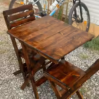 میز و صندلی تاشو دو نفره (پس کرایه)