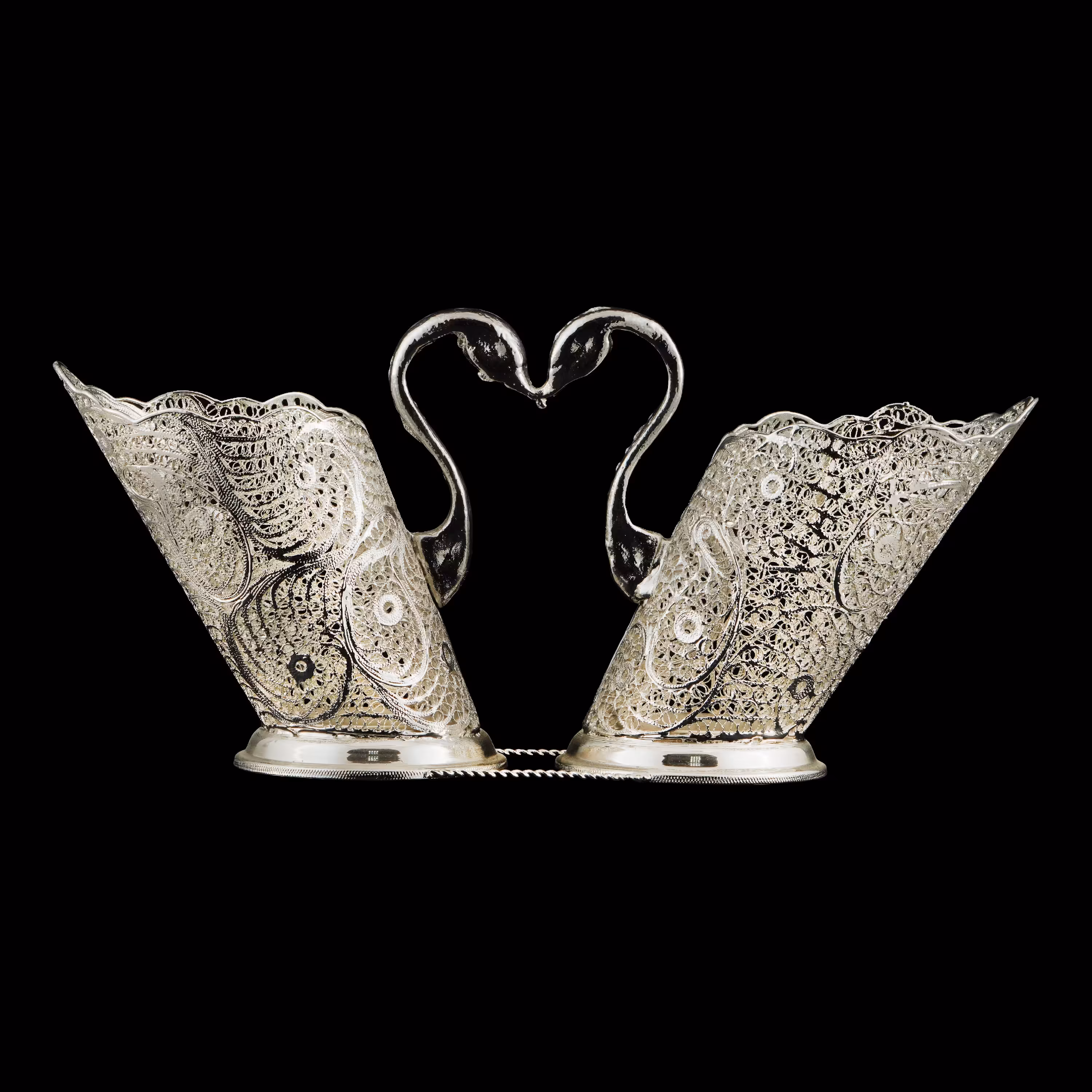 جا قاشقی  ملیله کاری  لیوانی قو 