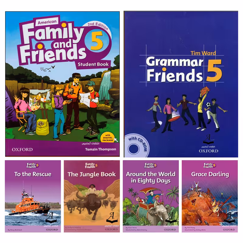 کتاب Family and Friends 5 اثر جمعی از نویسندگان انتشارات آرماندیس شش جلدی