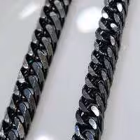 زنجیر کارتیر مشکی دوبل سایز 3.5