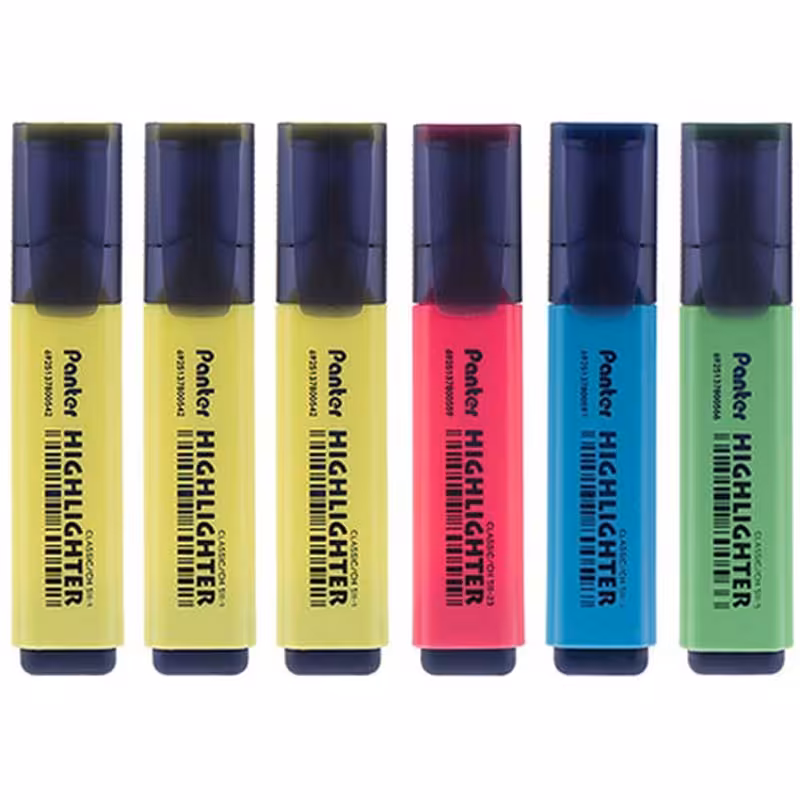 خرید ماژیک علامت گذار پنتر مدل کلاسیک CH 511 بسته 6 عددی