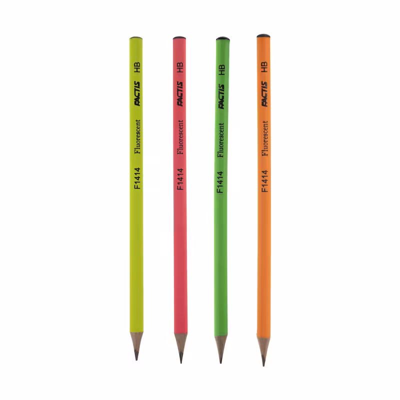 مداد مشکی فکتیس مدل Fluorescent بسته 4 عددی