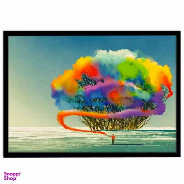 تابلو نوری بکلیت طرح رنگین کمان و فستیوال رنگ مدل B-S1318