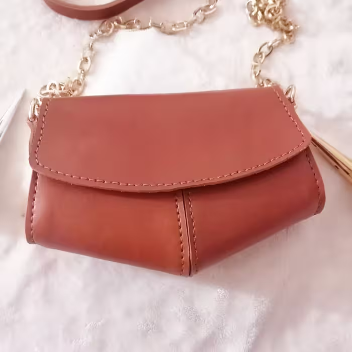 کیف چرم رودوشی زنانه دستدوز