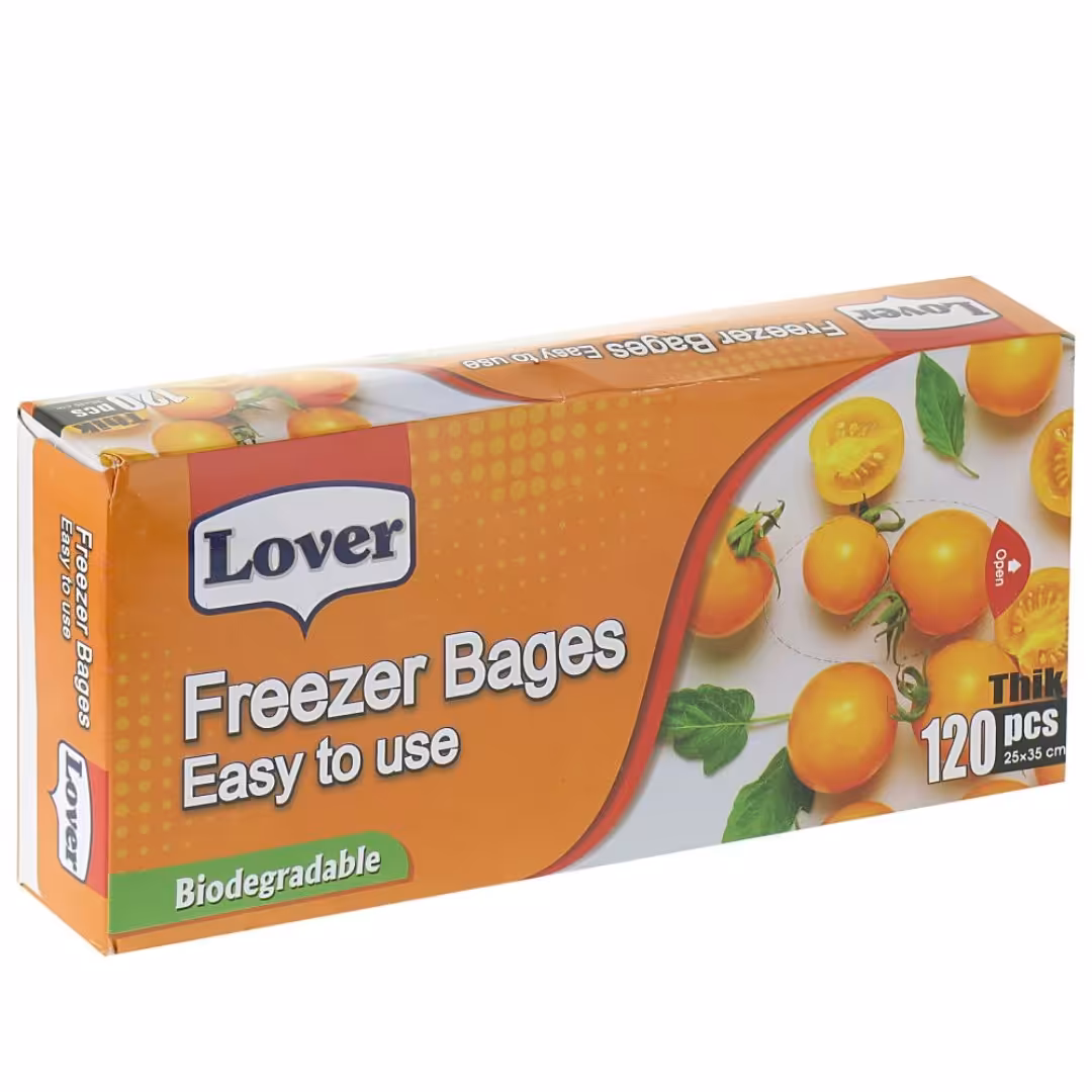 کیسه فریزر جعبه ای آسان مصرف ضخیم 120 عددی لاور